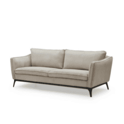 Canapé Cléo 3 places, beige, velours côtelé - Zago galerie alréenne auray 56