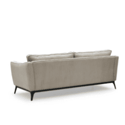 Canapé Cléo 3 places, beige, velours côtelé - Zago galerie alréenne auray 56