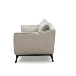 Canapé Cléo 2 places, beige, velours côtelé - Zago galerie alréenne auray 56