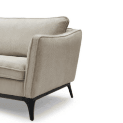 Canapé Cléo 2 places, beige, velours côtelé - Zago galerie alréenne auray 56