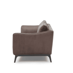 Canapé Cléo 2 places, chocolat, velours côtelé - Zago galerie alréenne auray 56