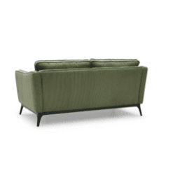 Canapé Cléo 2 places, vert sapin, velours côtelé - Zago galerie alréenne auray 56