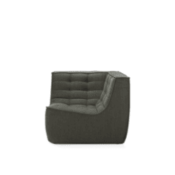 Canapé N701 kaki angle - Ethnicraft galerie alréenne auray 56