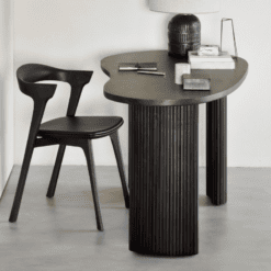 Bok, chêne brun, cuir marron - Ethnicraft galerie alréenne auray 56