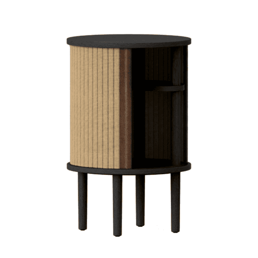 Table d'appoint Auda, chêne noir, Brun