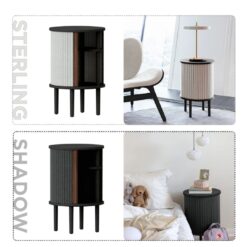 table d'appoint chêne noir