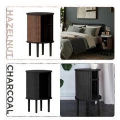 table d'appoint chêne noir