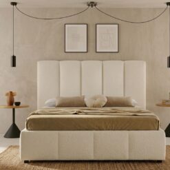 Tête de lit panneaux verticaux